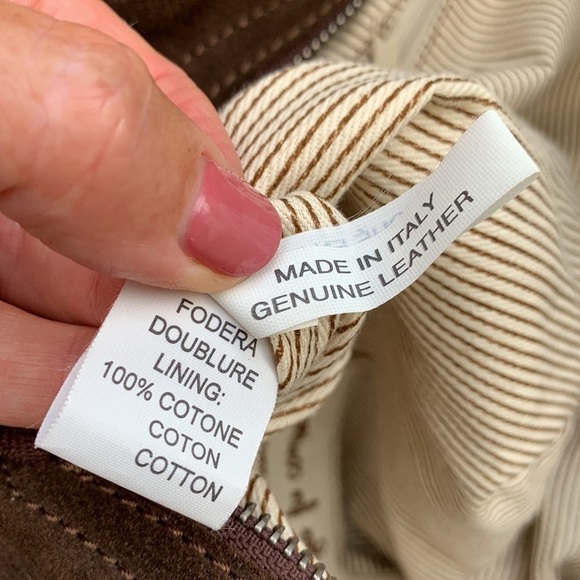 RARE Sofia C Red Suede Bucket Bag - Picture 9 of 16